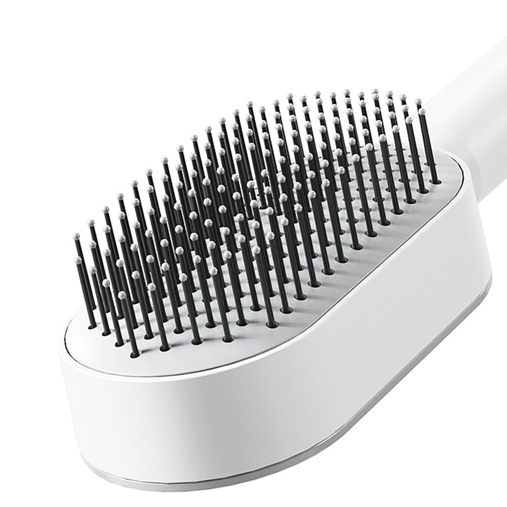 Massage Comb Hair Brush Air Cushion One-Key Self Cleaning Hair Comb Professional Detangling Scalp Air Bag Combs For Hair