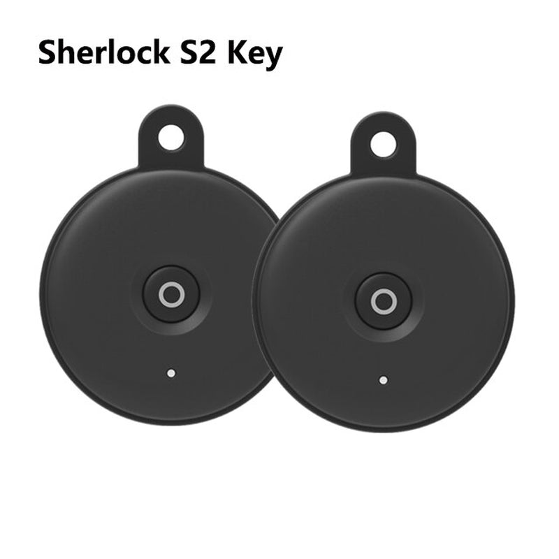 Black Sherlock S2 Smart Lock Home Keyless Lock with Smart Key Easy Installation Electronic Door Wireless App Phone Control