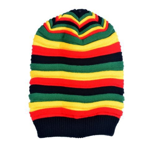 Free Shipping  2021 Winter Hip Hop Bob Marley Jamaican Rasta  Reggae Multi-colour Striped Beanie Hats For Mens Women